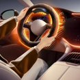 thumbnail image 2 of 15 Inch Heated Steering Wheel Cover Wireless, Wireless Heated Steering Wheel Cover, Wheels Covers with Fast  Heating & Anti-Slip Protection, 5 Seconds Fast Heating, for Winter Driving (Type D), 2 of 9