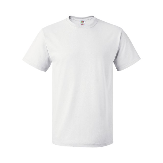 Fruit Of The Loom Mens HD Cotton Short Sleeve T-Shirt, S, White