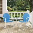 thumbnail image 4 of Pemberly Row 3 Metal Outdoor Seating Set in Sky Blue, 4 of 7