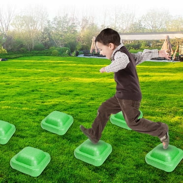 Birdeem Pierres de Marche Extérieures, Pierres de Marche pour Enfants, Pierres de Croisement d'Entraînement Sensoriel pour Enfants Pierre de Marche Entraînement Physique Pierre de Marche Éducation Précoce, Pierres de Marche de Jardin