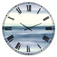 thumbnail image 1 of Designart Menthe Indigo Aube I horloge murale, 1 of 4