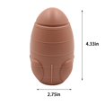 thumbnail image 3 of Infant Stacking Ring Toy Set Brown With 6 Interchangeable Rings For Baby Early Learning Motor Skills Development Educational Activity 4.3X2.8X1.2 Inches Brown, 3 of 7