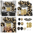thumbnail image 2 of Black and Gold 18th Birthday Arch Balloon Set: Create a Stunning Party Atmosphere, 2 of 6