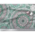 thumbnail image 3 of Soimoi Poly Georgette Fabric Moroccan & Mandala Kaleidoscope Decor Fabric Printed Yard 52 Inch Wide, 3 of 3