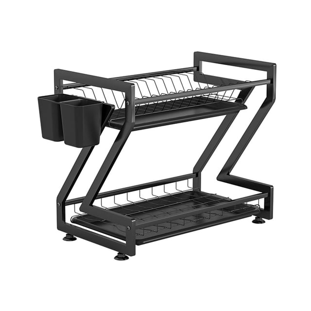 Amdohai Over The Sink Dish Drying Shelf Rack with Drain Board