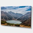 thumbnail image 2 of Mountain Lake under Blue Sky - Landscape Canvas Art Print, 2 of 3