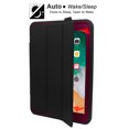 thumbnail image 4 of Mignova For New iPad 9.7 2017/2018 Case Heavy Duty Full Body Rugged Protective Case with Auto Sleep/Wake Up Stand Folio&Three Layer Design for Apple iPad 9.7 inch 2017/2018 (Black+Purple), 4 of 9