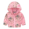 thumbnail image 1 of Toddler Winter Coat Cute Printed Solid Color Lightweight Jacket Windproof Coats Toddler Fall Spring Jacket 3-4 Years Kids Clothes, 1 of 3
