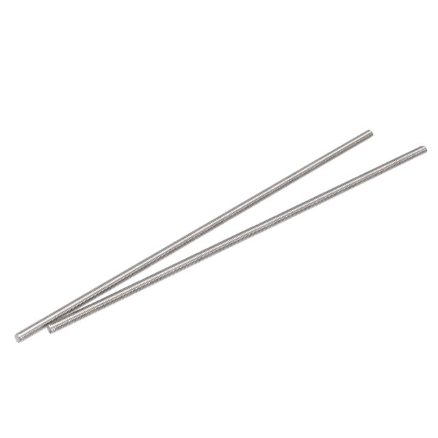 Unique Bargains M5 x 250mm Tige Entièrement Filetée en Acier Inoxydable 304 Filets Main Droite Lot de 2