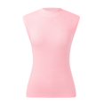 thumbnail image 4 of Women's Mock Neck Knit Sweater Vest Sleeveless Casual Trendy Summer Ribbed Pullover Tank Tops, 4 of 6