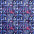thumbnail image 1 of oneOone Georgette Viscose Blue Fabric Abstracts Craft Projects Decor Fabric Printed By The Yard 42 Inch Wide, 1 of 4