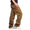 thumbnail image 2 of Pantalon Homme Solide Multi-Poches Salopette Lavée Pantalon Décontracté Extérieur en Liquidation, 2 of 6