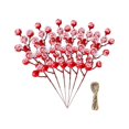 thumbnail image 1 of Milaget 6 Pcs Tiges de Baies Rouges de Noël pour Décorations de Maison de la Saint-Valentin, 1 of 7