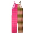 thumbnail image 5 of Girls Romper Striped Jumpsuits Rompers for Girls Spaghetti Strap Overalls with Side Pockets Cute Summer Clothes 4-5 Y, 5 of 5