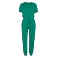 thumbnail image 4 of Yuyuzo Womens Workout Sets 2 Piece Short Sleeve Crew Neck T-Shirts Drawstring Jogger Pants with Pockets, 4 of 5