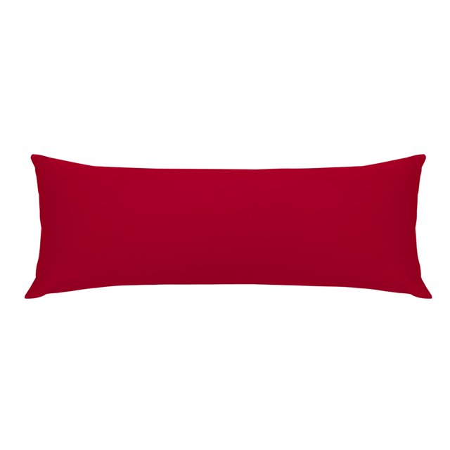 PiccoCasa Housse de Coussin en Coton Égyptien Format Corps 1 Pce (Rouge, 20 Pouces x 72 Pouces)