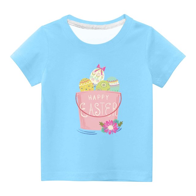 Chandails pour Filles Tout-Petits Enfants Garçons Filles Mignon Col Rond Imprimé Manches Courtes Haut