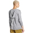 thumbnail image 3 of Hanes Womens Slub Jersey Hoodie, S, Dada Grey Heather, 3 of 6