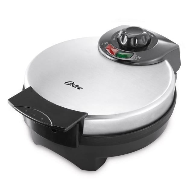 Oster 8" Belgian Waffle Maker, Stainless Steel