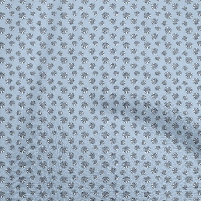 oneOone Silk Tabby Light Blue Fabric Asian Block Craft Projects Decor Fabric Printed By The Yard 42 Inch Wide