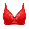thumbnail image 3 of MIASHUI Bras for Women Underwire Bra Lace Floral Bra Unlined Unpadded Plus Size Full Coverage Bra, 3 of 3