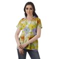 thumbnail image 2 of Moomaya Chemise Tunique Style Enveloppant pour Femmes en Coton Décontracté Col Classique Boutonné, 2 of 6