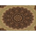 thumbnail image 1 of Ahgly Tapis Rectangulaire Lavable en Machine Intérieur Transitionnel Brun Cannelle, 4 Pieds x 6 Pieds, 1 of 7