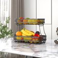 thumbnail image 2 of Amdohai 2 Tier Fruit Storage Basket Kitchen Countertop Organizer with Bold Carbon, 2 of 9