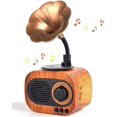 thumbnail image 1 of XIHAMA Haut-Parleur de Musique Rétro Haut-Parleur Sans Fil Vintage Haut-Parleur Portable Haut-Parleur d'Extérieur Son Stéréo Puissant Haut-Parleur Rechargeable Micro Intégré Prise en Charge de la Réponse aux Appels Carte TF USB pour la Maison Fête Bureau, 1 of 6