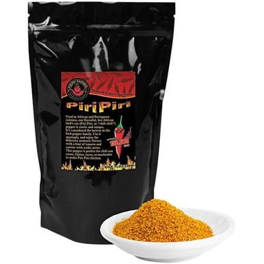 Fiery Farms Red African Bird's Eye (Piri-Piri) Pepper Powder, 1 KG (2.2 lbs) – High-Potency Peri-Peri Base for Professional Foodservice