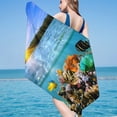 thumbnail image 1 of LSLJS Beach Towel Summer Beach Essentials Microfiber Beach Towel Super Lightweight Colorful Bath Towel Sandproof Beach Blanket Multi-Purpose Towel for Travel Swimming Pool 30x60 Inch Beach Towel, 1 of 3