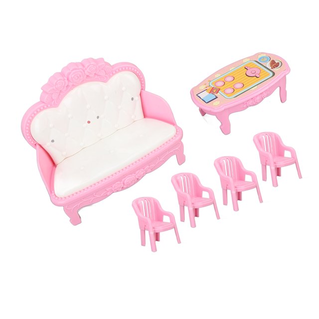 1:6 Table Basse Canapé Maison de Poupée,Miniature Meubles de Salon pour Accessoires Maison de Poupée