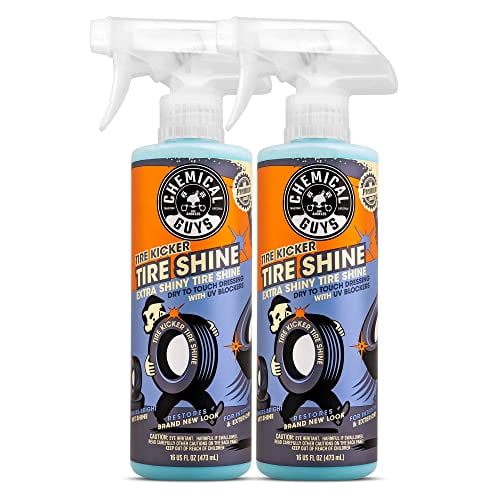 Chemical Guys TVD1131602 Tire Kicker Sprayable Extra Glossy Tire Shine (Works on Rubber, Vinyl & Plastic), Great for Cars, Trucks, SUVs, Motorcycles, RVs & More, 16 oz (2 Pack)