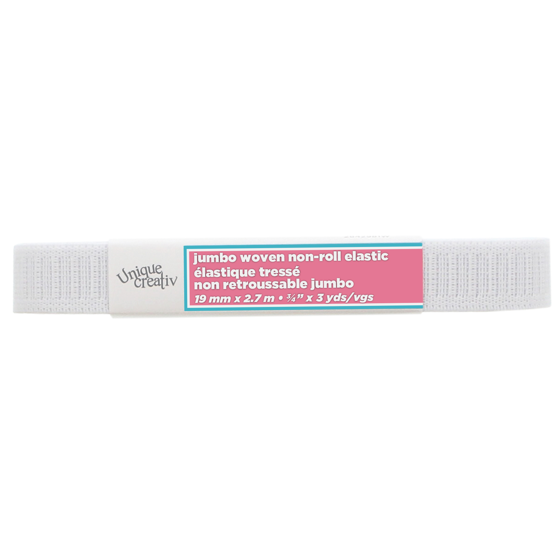 UNIQUE CREATIV Jumbo Non-Roll Elastic, 7 m (7.66 yd)