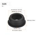 thumbnail image 2 of Unique Bargains Support à Oeillets en Caoutchouc Dia 1-5/16 Pieds (33,3 mm) Rond Type T pour Protection de Fil, Lot de 4, 2 of 5