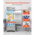thumbnail image 3 of KFFKFF Commercial Reach-In Freezer 29" W, 22 Cu.Ft Stainless Steel Upright Freezer with Single Door, Auto-Defrost, 4 Adjustable Shelves, 3 of 9