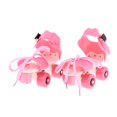 thumbnail image 2 of Esquirla Patins à Roulettes pour Enfants, Chaussures de Patinage à Double Rangée, Espadrilles à Roulettes Réglables, Rose, 2 of 8