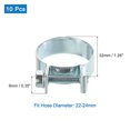 thumbnail image 2 of Unique Bargains 10Pack Mini Fuel Line Pipe Hose Clamp Clip, Adjustable 22-24mm, Zinc Plated, 2 of 5