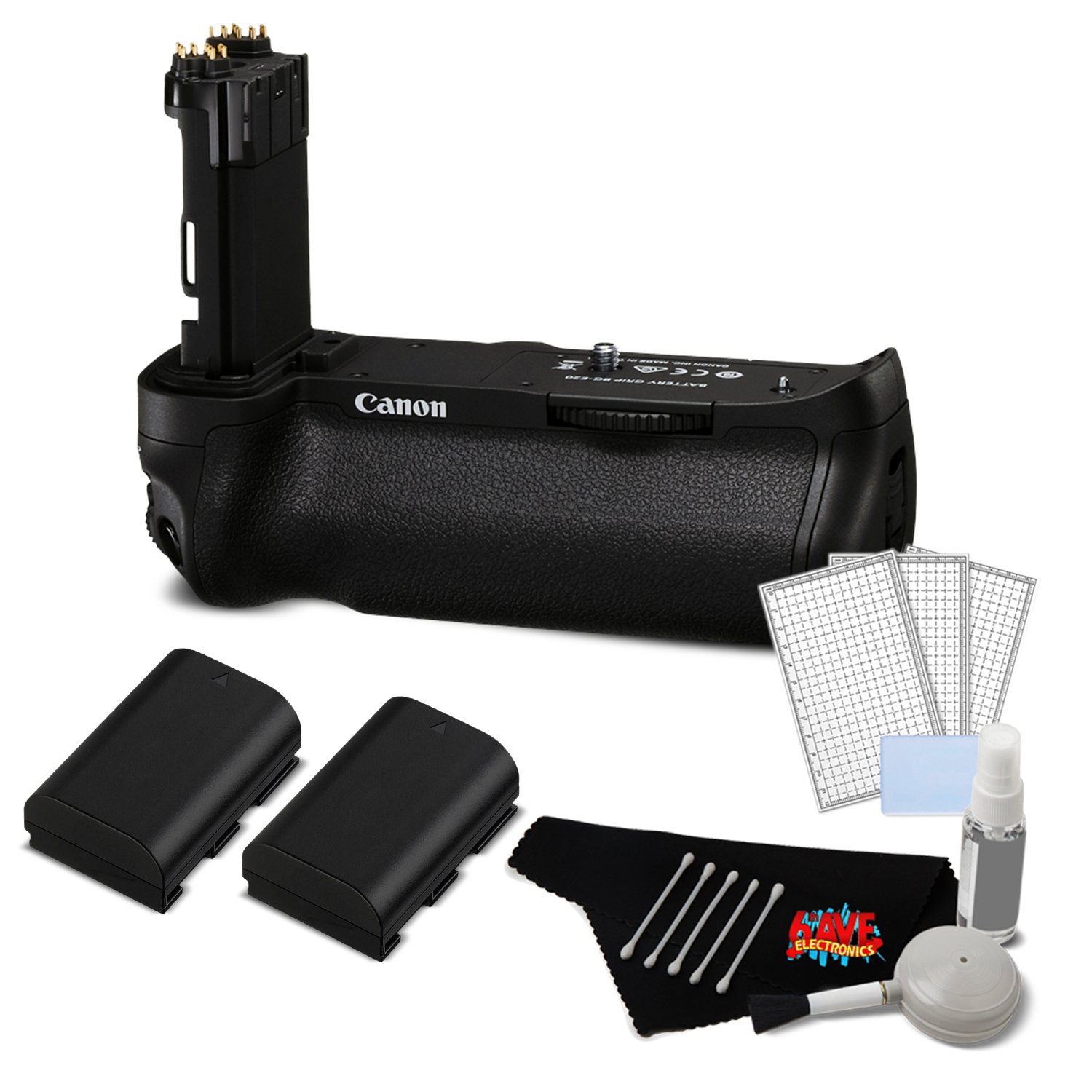 Canon BG-E20 Poignée de Batterie pour EOS 5D Mark IV + LP-E6N Batterie Lithium-Ion (2-Pac)