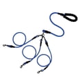 thumbnail image 3 of Confort Frais, Corde de Laisse Robuste, Poignée Rembourrée, Séparateurs Détachables, Double Clips, Design Polyvalent, pour Chiens, Outil de Marche, Aide à l'Entraînement Fiable Hzhnb Article à Succès / Nylon, Bleu, 3 of 8