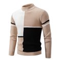 thumbnail image 1 of Birdeem Sweaters for Men Mens Winter Casual Fashion Color Block Design Long Sleeved Round Neck Sweater, 1 of 1