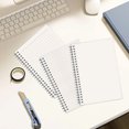 thumbnail image 1 of Uscallm 3Pcs A5 Notebook Spiral Bound Graph Ruled Blank Journal 80 Pages Thick Paper Flexible Plastic Cover for Study Work Writing Office Study Note Taking, 1 of 9