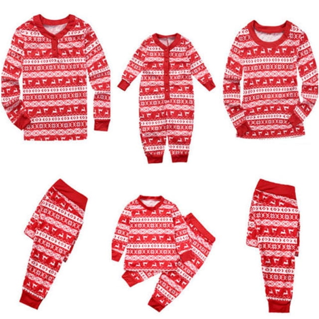 Noël Famille Correspondant Pyjamas Vêtements de Nuit Homewear Set