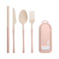 thumbnail image 2 of TIMIFIS Tableware Tableware Travel Utensil Set with Case, Whea-T Straw Reusable Spoon Straw Forks Tableware, Portable Cutlery Travel Picnic Camping Or Daily Use Kitchen Gadgets, 2 of 7