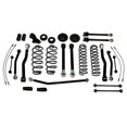 thumbnail image 1 of Fits 2007-2018 Jeep Wrangler JK Tuff Country Lift Kit Suspension 44002 4 Inch Front Lift; 4 Inch Rear Lift; Without Shock Absorbers In Kit - Shock Change Necessary; Black Components, 1 of 4