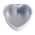 thumbnail image 2 of Oleegame 1PC Cookie Mold Ludlz 6 Inch Aluminum Heart Shaped Cake Pan Set DIY Baking Tool With Removable Bottom Silver, 2 of 3