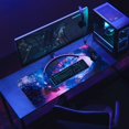 thumbnail image 3 of Gaming Mouse Pad, Large Mouse Pad Desk Pad, 31.5×15.75In XXL Mouse Pad Desk Mat, Galaxy Gaming Mousepad, Mouse Pads for Desk, Big Mouse Pad with Non-Slip Base, Extended Mouse Pad, 3 of 5
