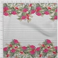 thumbnail image 2 of oneOone Viscose Chiffon Fabric Geometric|Leaves & Berries Panel Printed Craft Fabric BTY 42 Inch Wide, 2 of 3