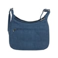 thumbnail image 2 of Magnifique Denim Style Shoulder Handbag with Adjustable Strap, 2 of 2