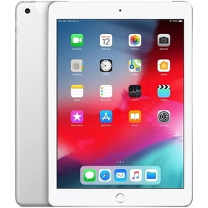 Restored Apple iPad 9.7 Inch 6th Generation 128GB WiFi + 4G LTE Tablet Silver - Refurbished Fair